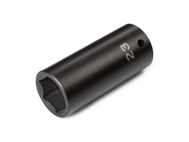TEKTON 1/2 Inch Drive x 23 mm Deep 6-Point Impact Socket | SID23123 - Image 1